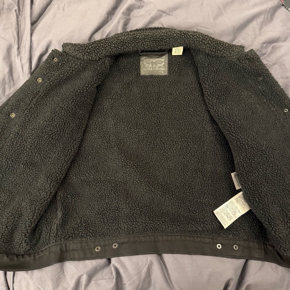 Levi's Women's Original Sherpa Trucker Jacket Black Size Large - Picture 5 of 9